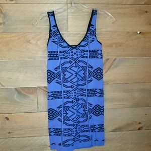 Free People Aztec Bodycon Mini Dress
